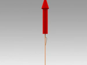 firework rocket 3D Model
