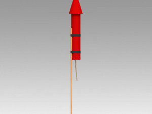 firework rocket 3Dモデル