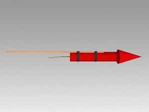 firework rocket 3Dモデル