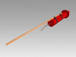 firework rocket 3Dモデル