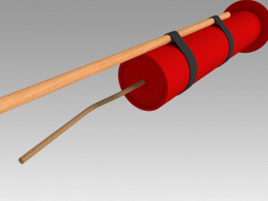 firework rocket 3Dモデル