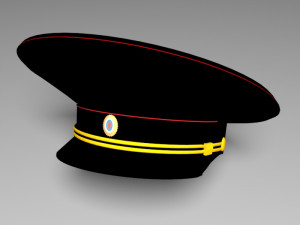 russian police hat 3D मॉडल