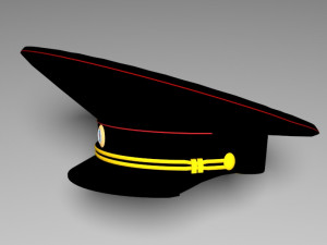 russian police hat 3D Model