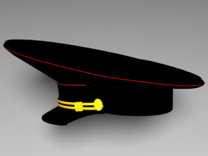 russian police hat 3D Model
