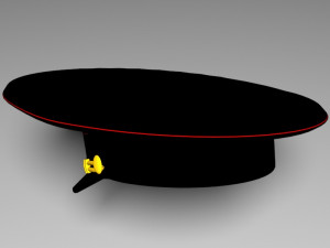 russian police hat 3D Model