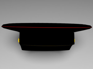 russian police hat 3D Model