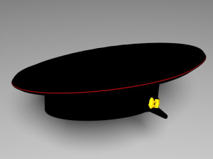 russian police hat 3D Model