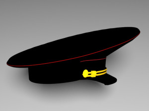 russian police hat 3D Model