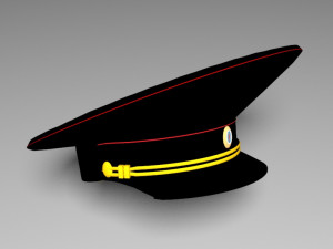 russian police hat 3D Model