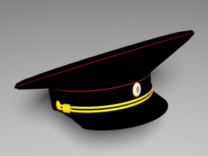 russian police hat 3D Model