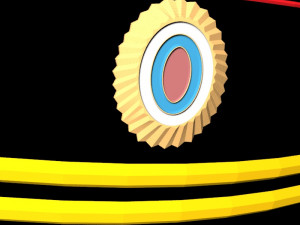 russian police hat 3D Model