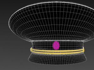 russian police hat 3D Model