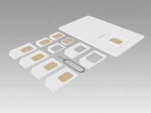 sim card collection Modèle 3D