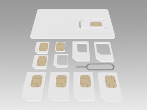 sim card collection Modèle 3D