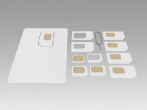 sim card collection 3D Model