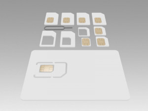 sim card collection Modèle 3D