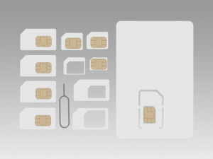 sim card collection Modèle 3D