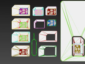 sim card collection 3D Model