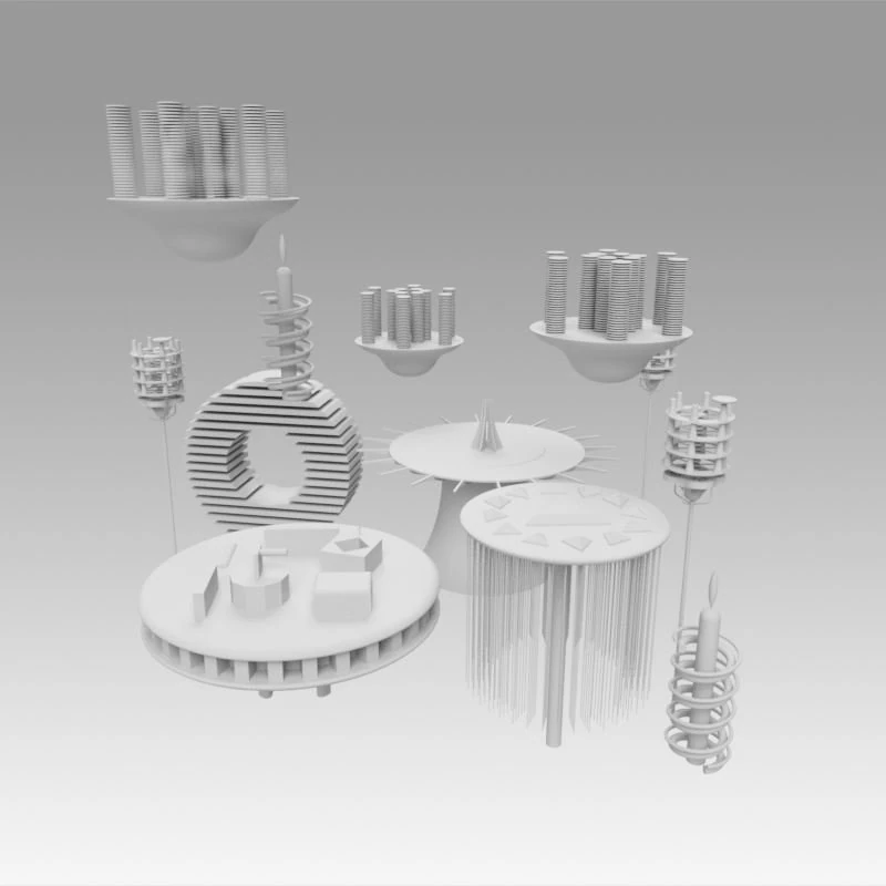 gratte-ciel Modèle 3D .c4d .max .obj .3ds .fbx .stl .blend 