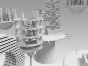 skyscrapers 3D-Modell