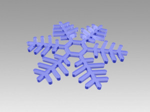 snowflakes set 3D Model