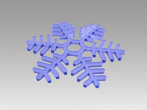 snowflakes set 3D Model