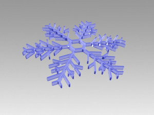 snowflakes set 3D Model