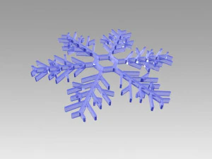 snowflakes set 3D Model