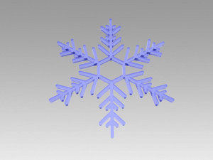 snowflakes set 3D Model