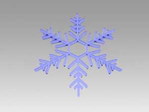 snowflakes set 3D Model