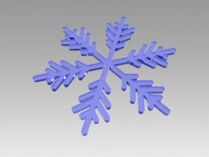 snowflakes set 3D Model