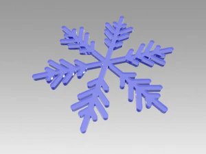 snowflakes set 3D Model