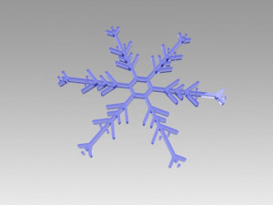 snowflakes set 3D Model
