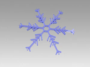 snowflakes set 3D Model