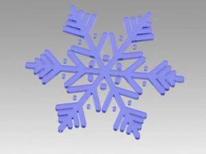 snowflakes set 3D Model