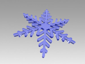snowflakes set 3D Model