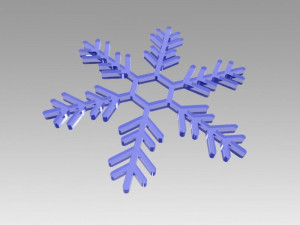 snowflakes set 3D Model