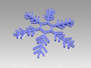 snowflakes set 3D Model