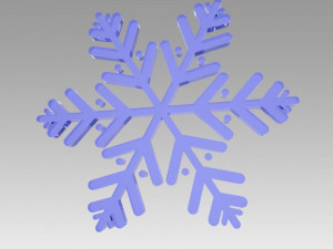 snowflakes set 3D Model