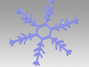 snowflakes set 3D Model