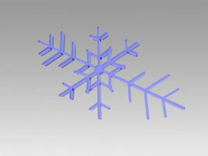 snowflakes set 3D Model