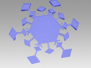 snowflakes set 3D Model