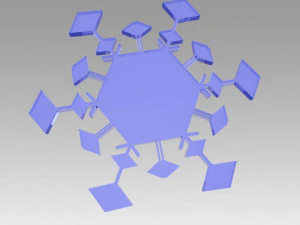 snowflakes set 3D Model