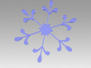 snowflakes set 3D Model