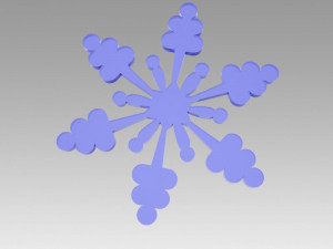 snowflakes set 3D Model