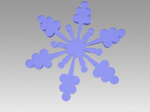 snowflakes set 3D Model
