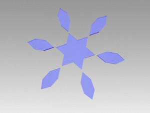 snowflakes set 3D Model