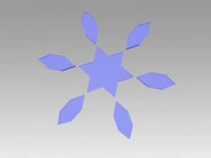 snowflakes set 3D Model