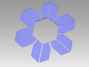 snowflakes set 3D Model