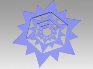 snowflakes set 3D Model